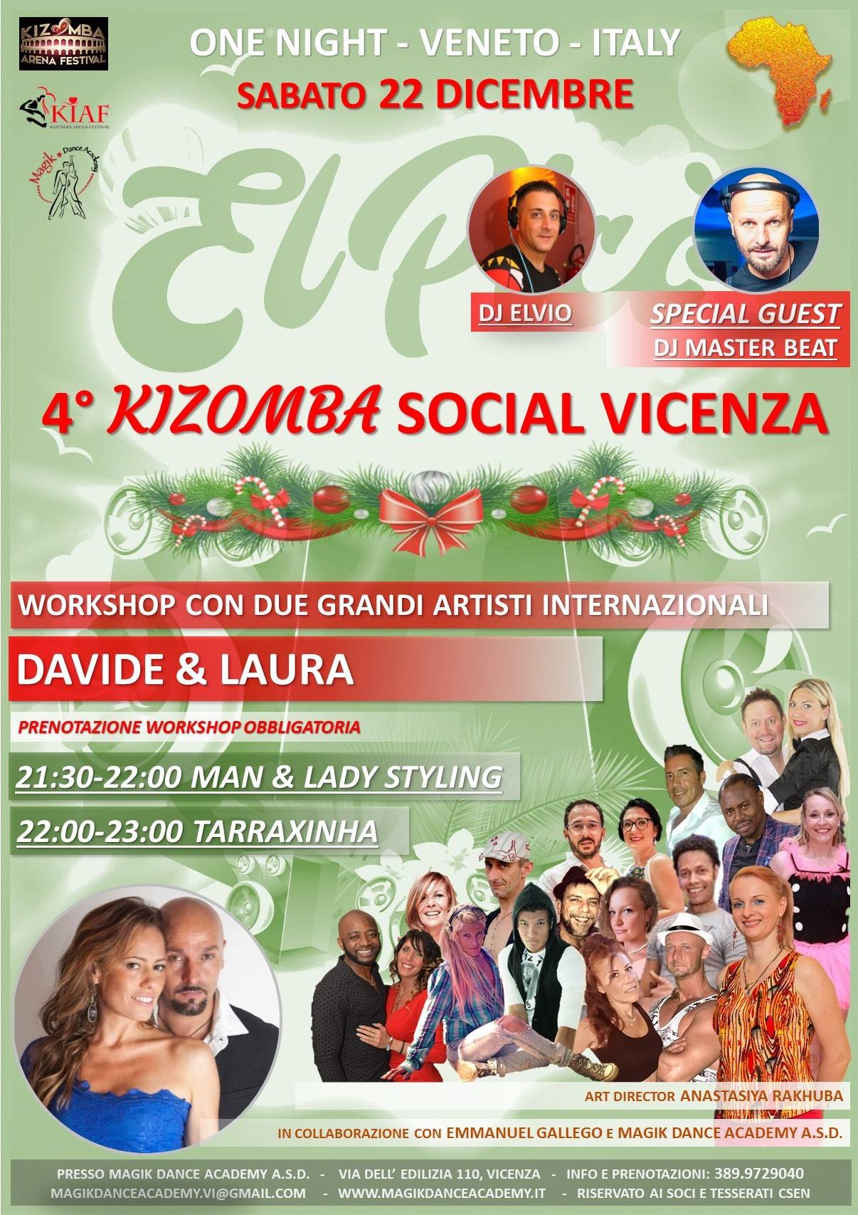 4° Social KIZ (VI) e Workshop Tarraxinha con Davide & Laura