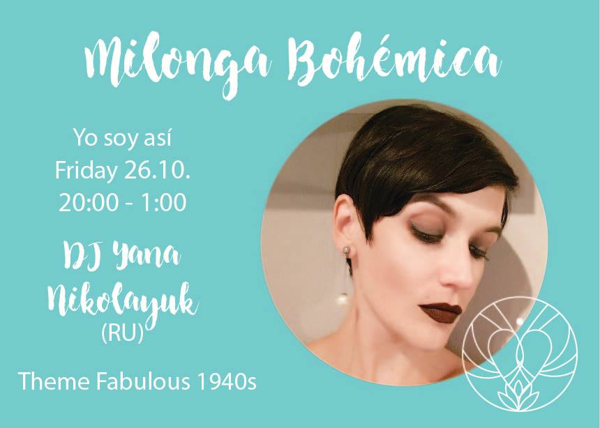 Milonga Bohémica 26 10 "Fabulous 40s!"