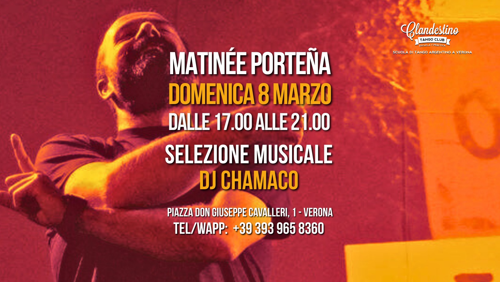 Matinée Porteña - Clandestino Tango Club - Dj Chamaco