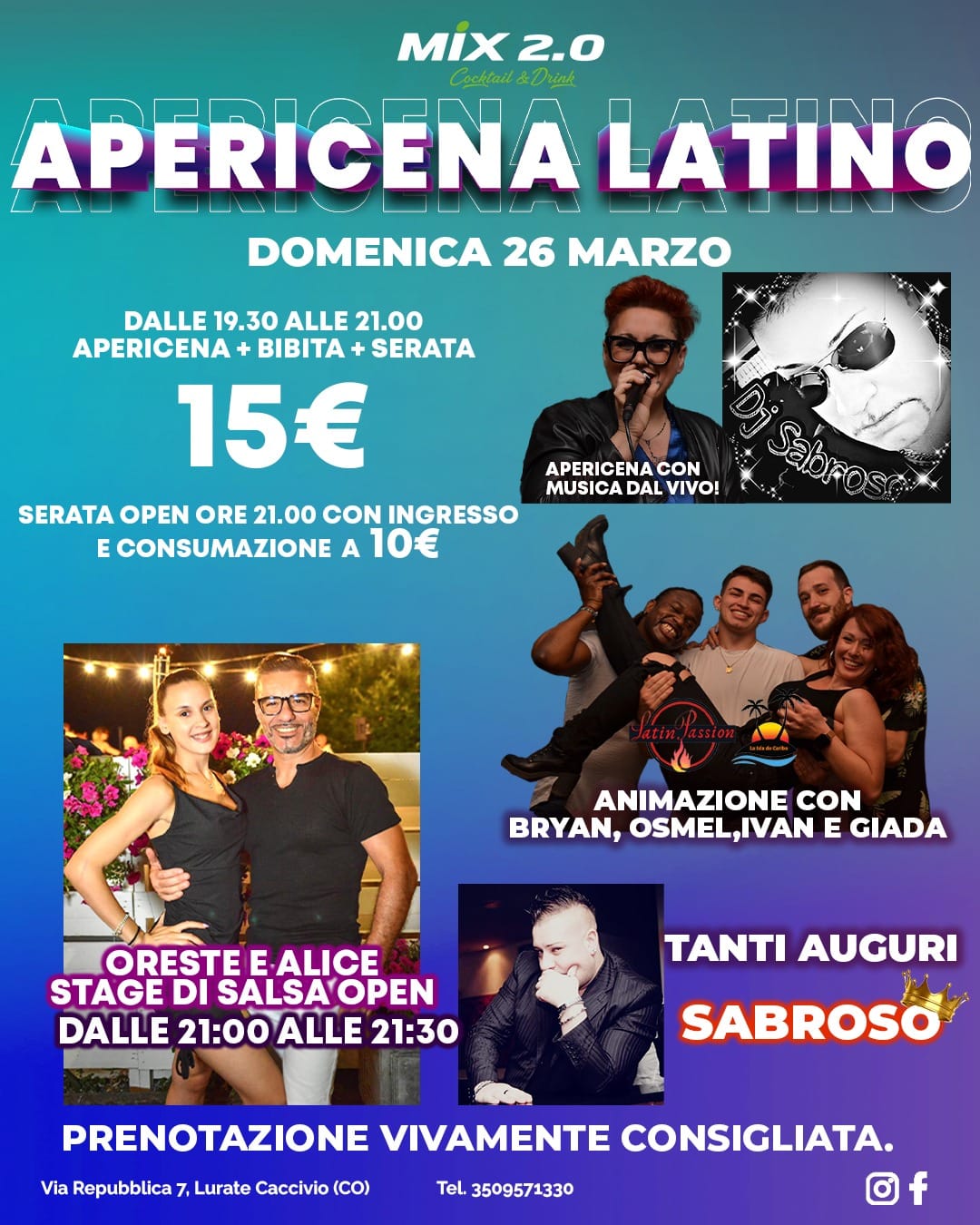 COMPLEANNO SABROSO COMPLEANNO GUSTOSO + 20 anni di carriera DJ