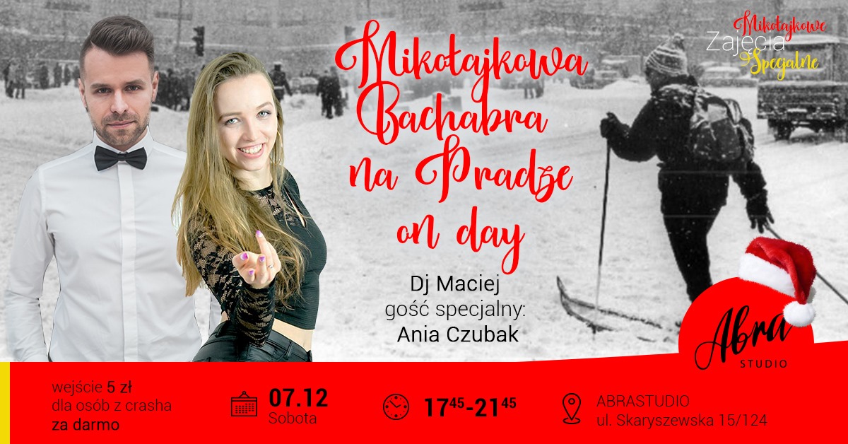 Mikołajkowa Bachabra na Pradze on day! 7.12 godz. 17:45-21:45