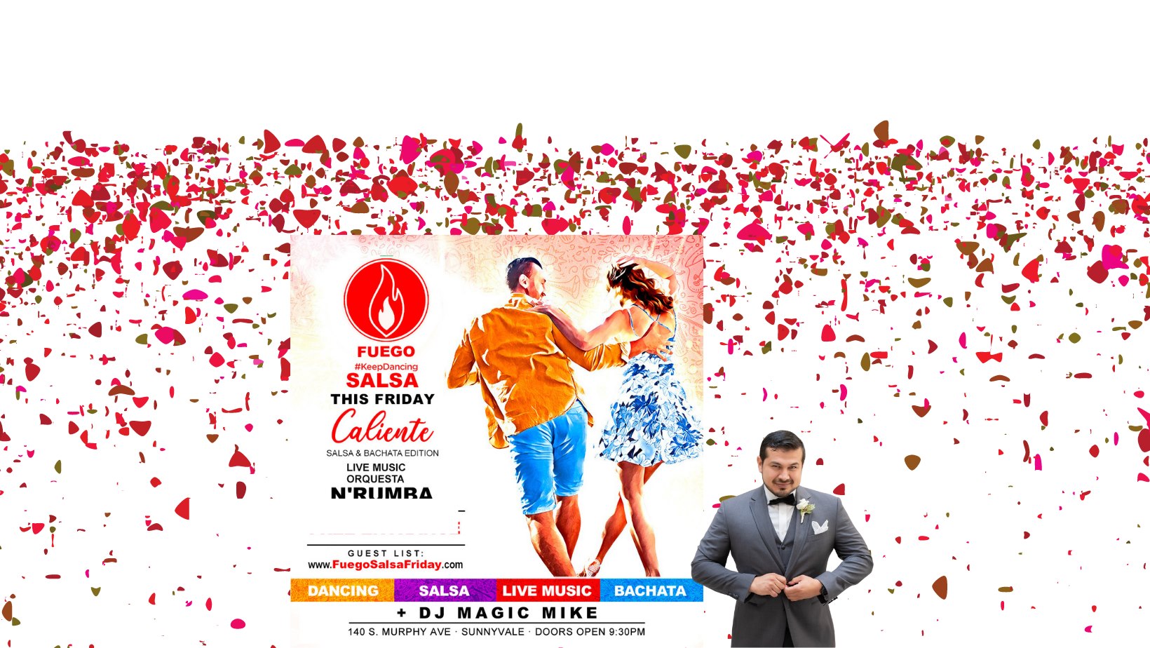Caliente Salsa & Bachata Edition @ Club Fuego • Free Guest List