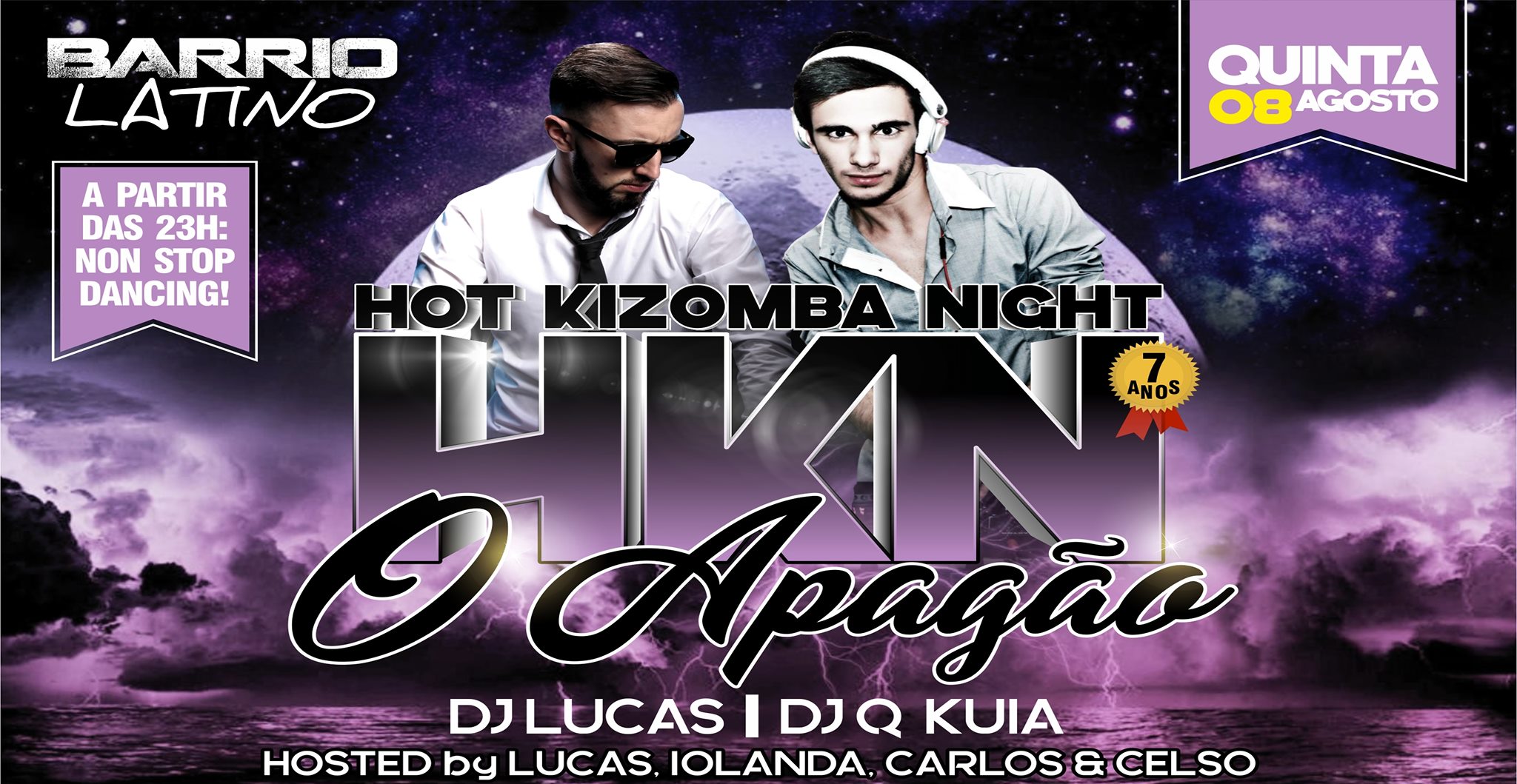 Hot Kizomba Night O Apagão - Quinta 8 Agosto Barrio Latino
