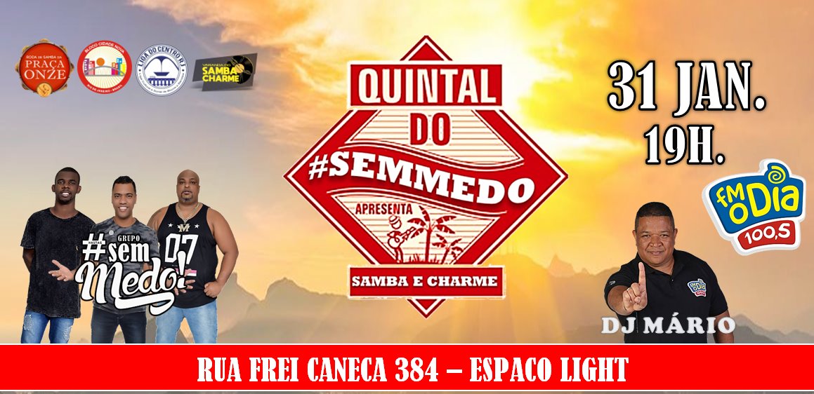 Roda De Samba Quintal Do #semmedo - Dj Mário Da Fm O Dia