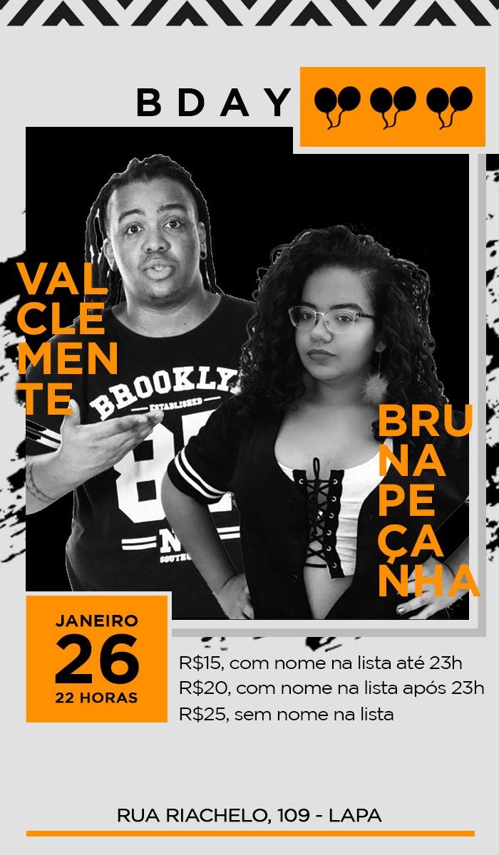 B-DAY Val Clemente e Bruna Peçanha