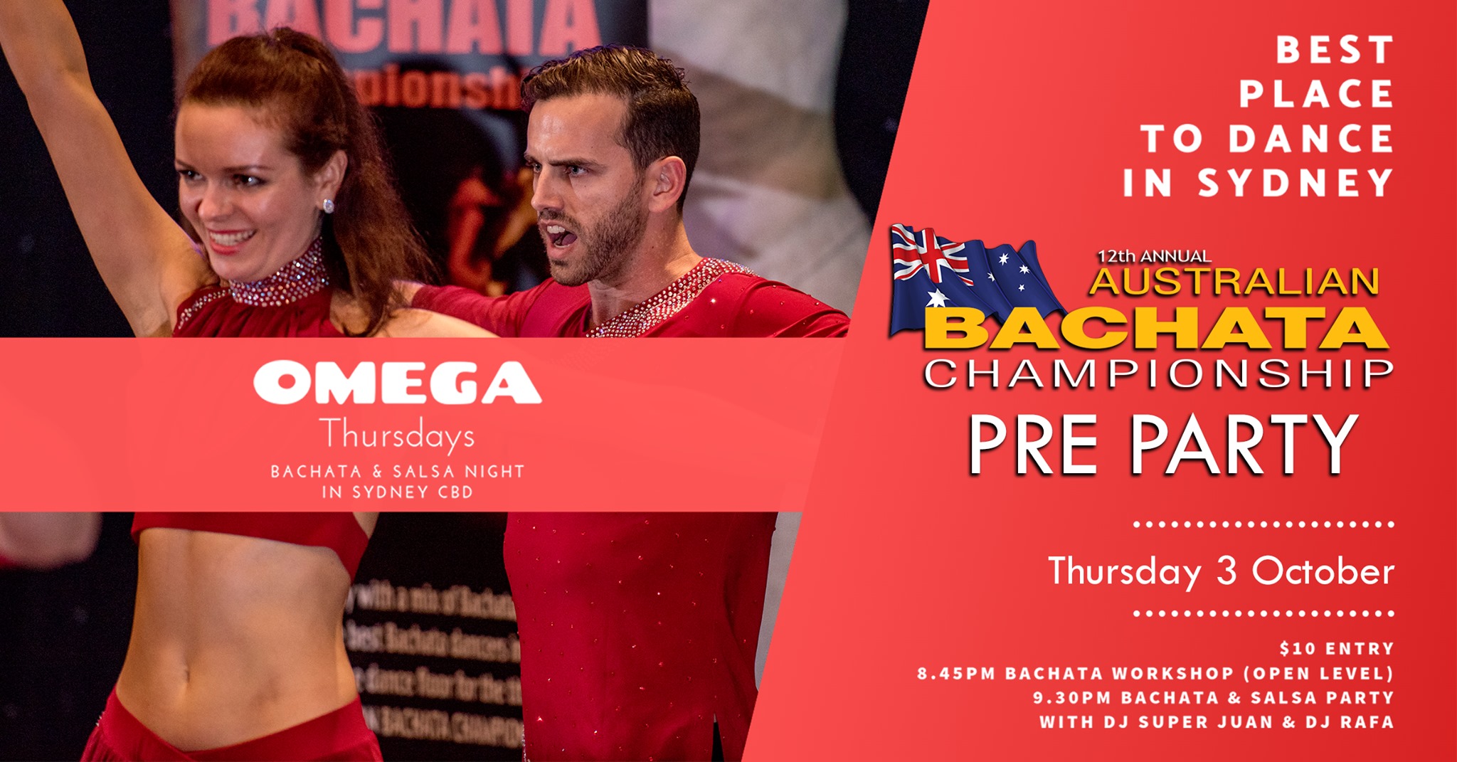 OMEGA Thursdays - The Australian Bachata Championship Pre Party