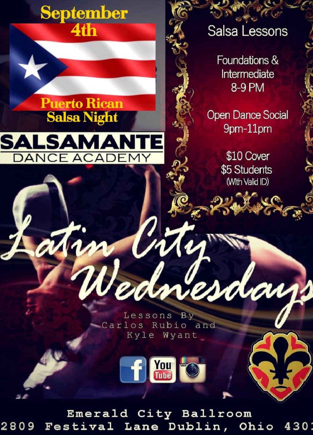 Latin City Wednesdays - Puerto Rican Salsa Night