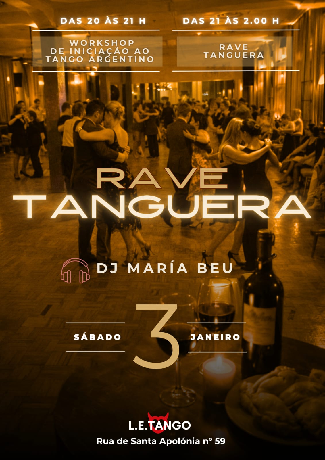 Workshop de iniciação + RAVE TANGUERA