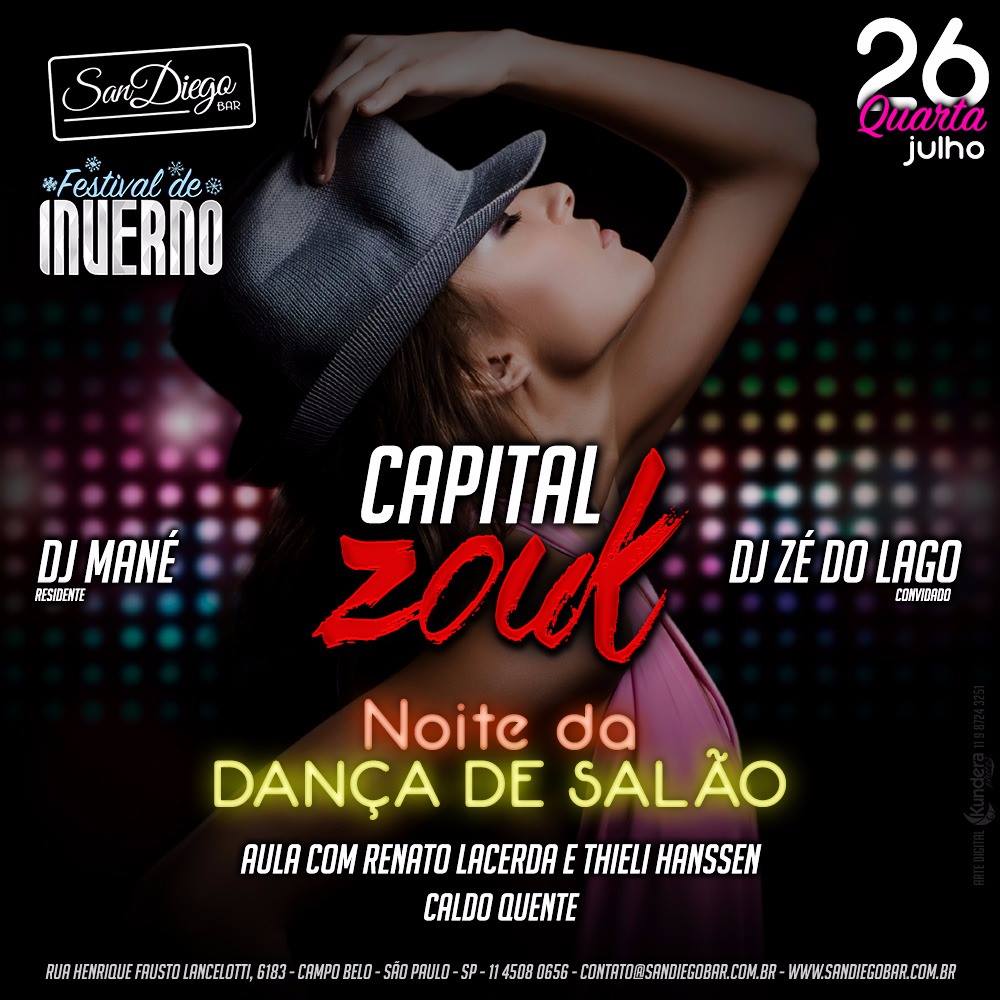 Lista encerrada Capital Zouk Festival de Inverno 26-07-17