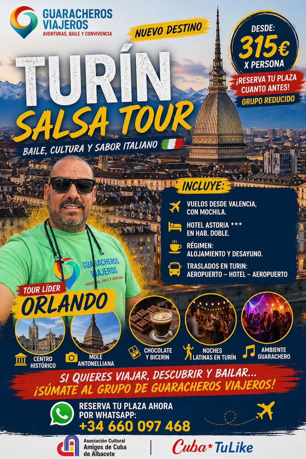 Turin Salsa Tour by Guaracheros Viajeros