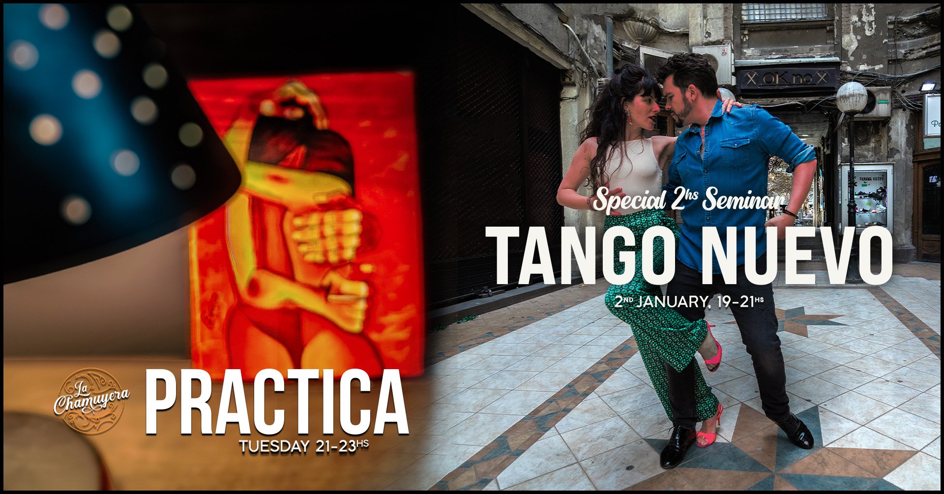 Tango Nuevo special seminar + La Chamu practica ๐ญ