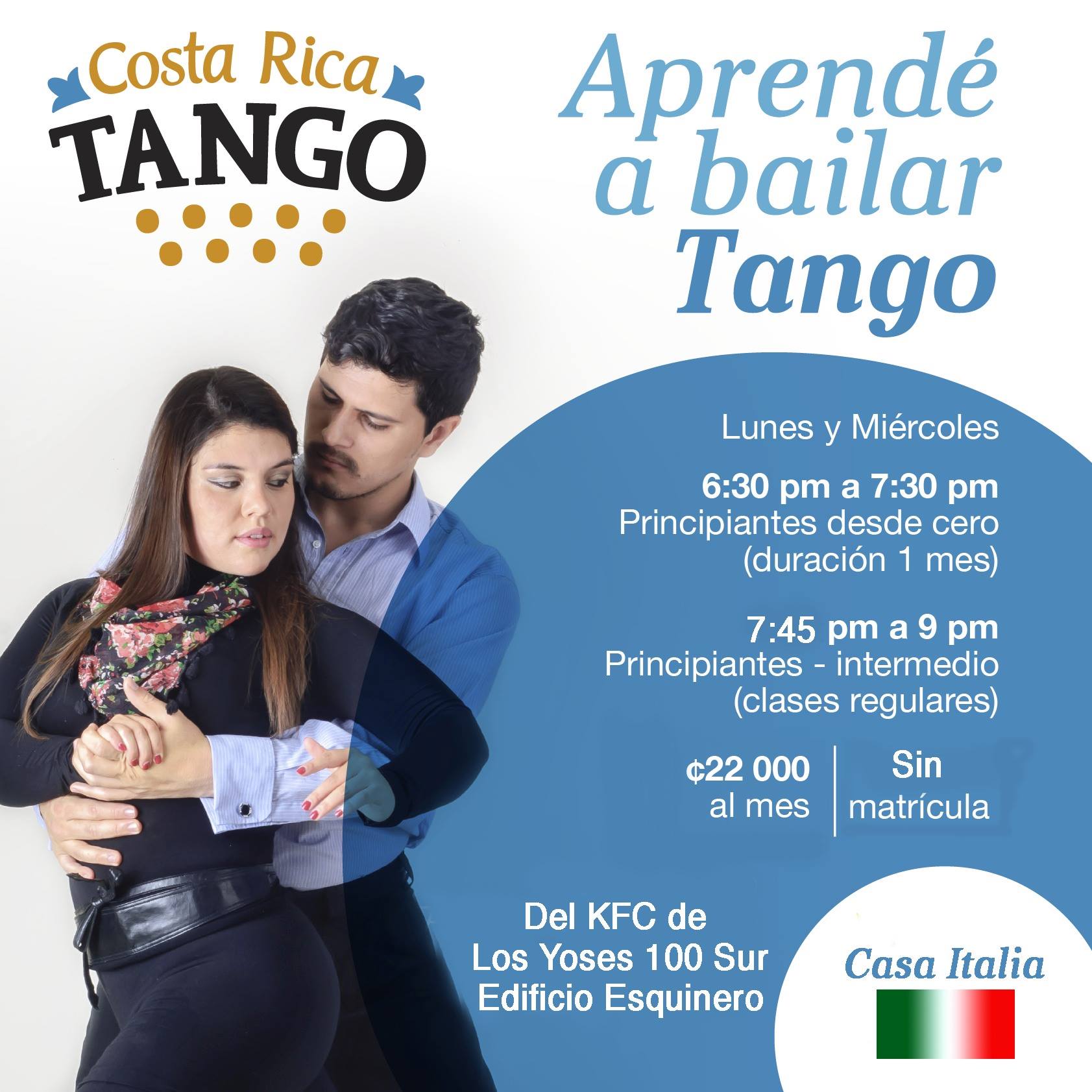 Clases de Tango Julio Grupo Nuevo desde Cero