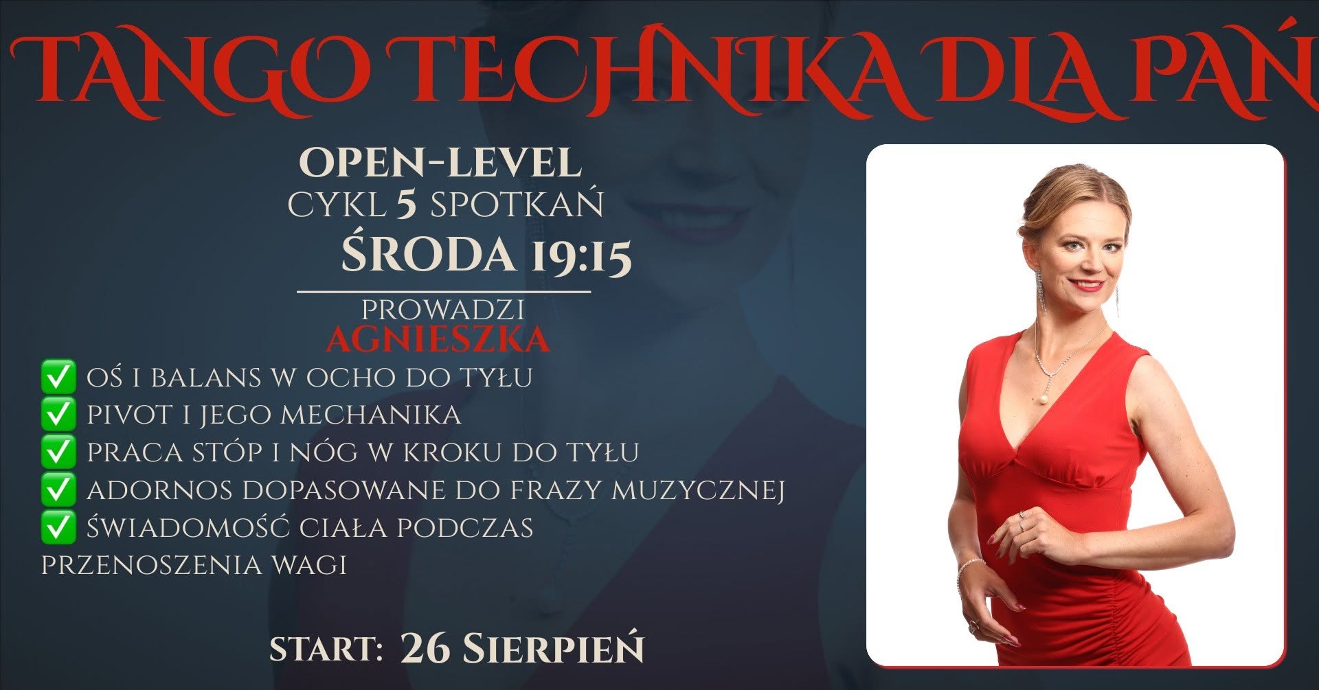 Technika tanga dla Pań NOWY CYKL ZAJĘĆ