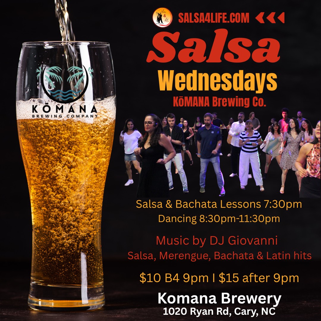 SALSA WEDNESDAYS I KOMANA I SALSA4LIFE LATIN DANCE SOCIAL