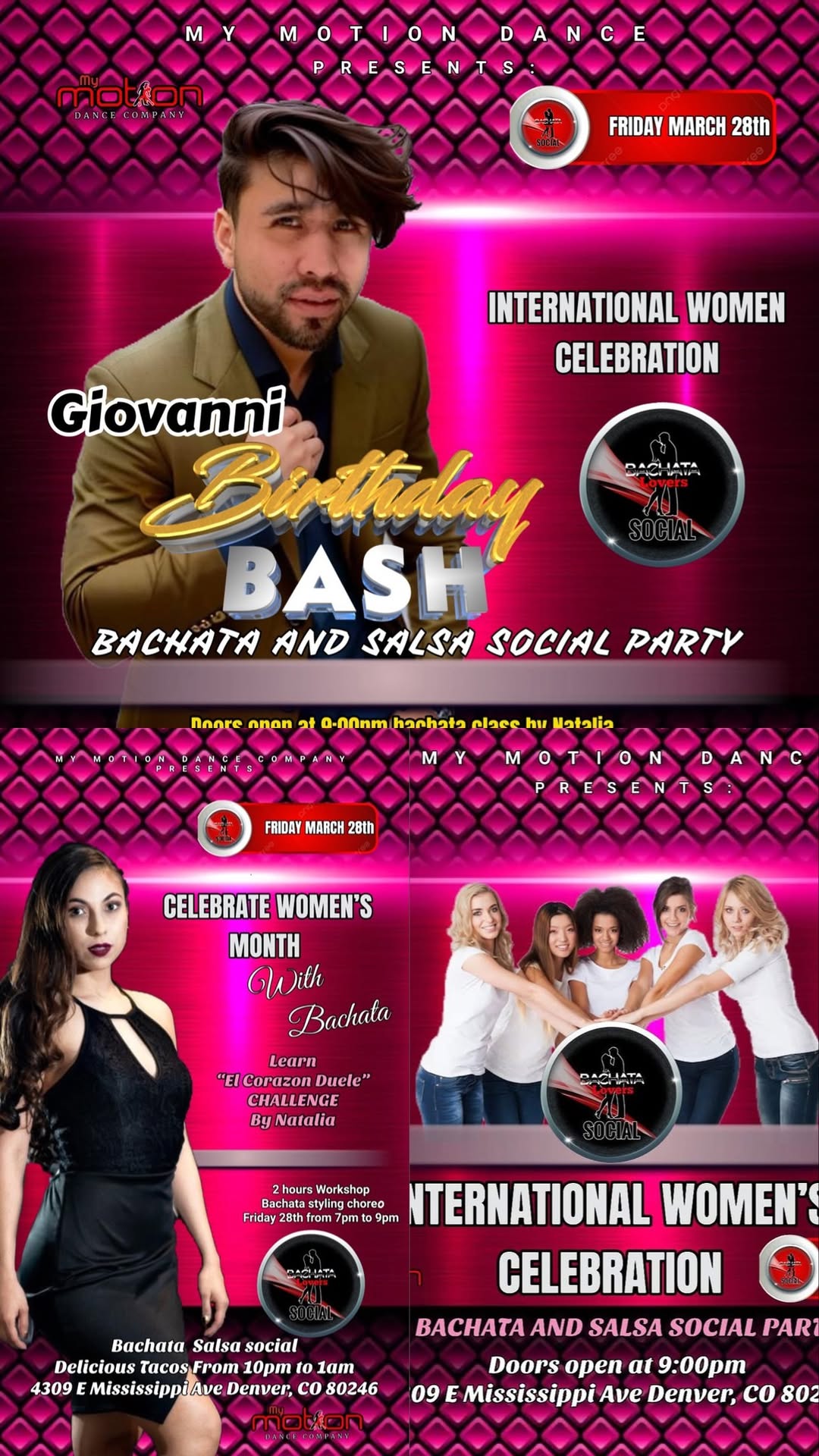 Bachata Lovers Social: Womenβs International Celebration Edition