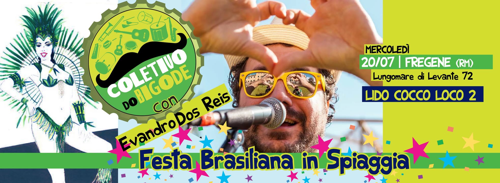 ♫ Aperi-Festa Brasiliana in Spiaggia - Coletivo + Evandro in concerto ♫