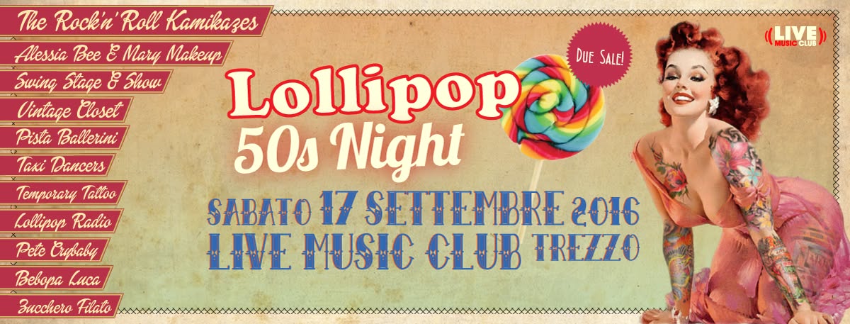 Lollipop 50s - Live Club Trezzo - Sab 17 Settembre