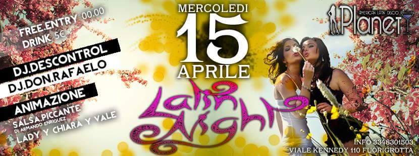 MERCOLEDI' LATINO TARGATO PLANET