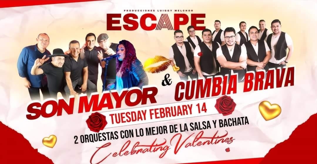 Celebrate Valentine's with Son Mayor and Cumbia Brava, and Beautiful Decorations