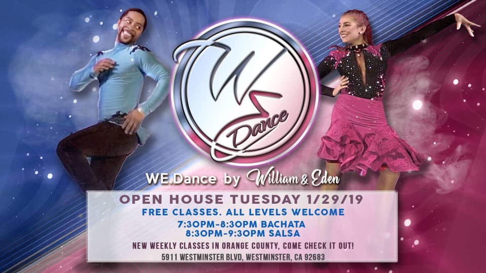 FREE Salsa and Bachata Classes. Open House with William & Eden