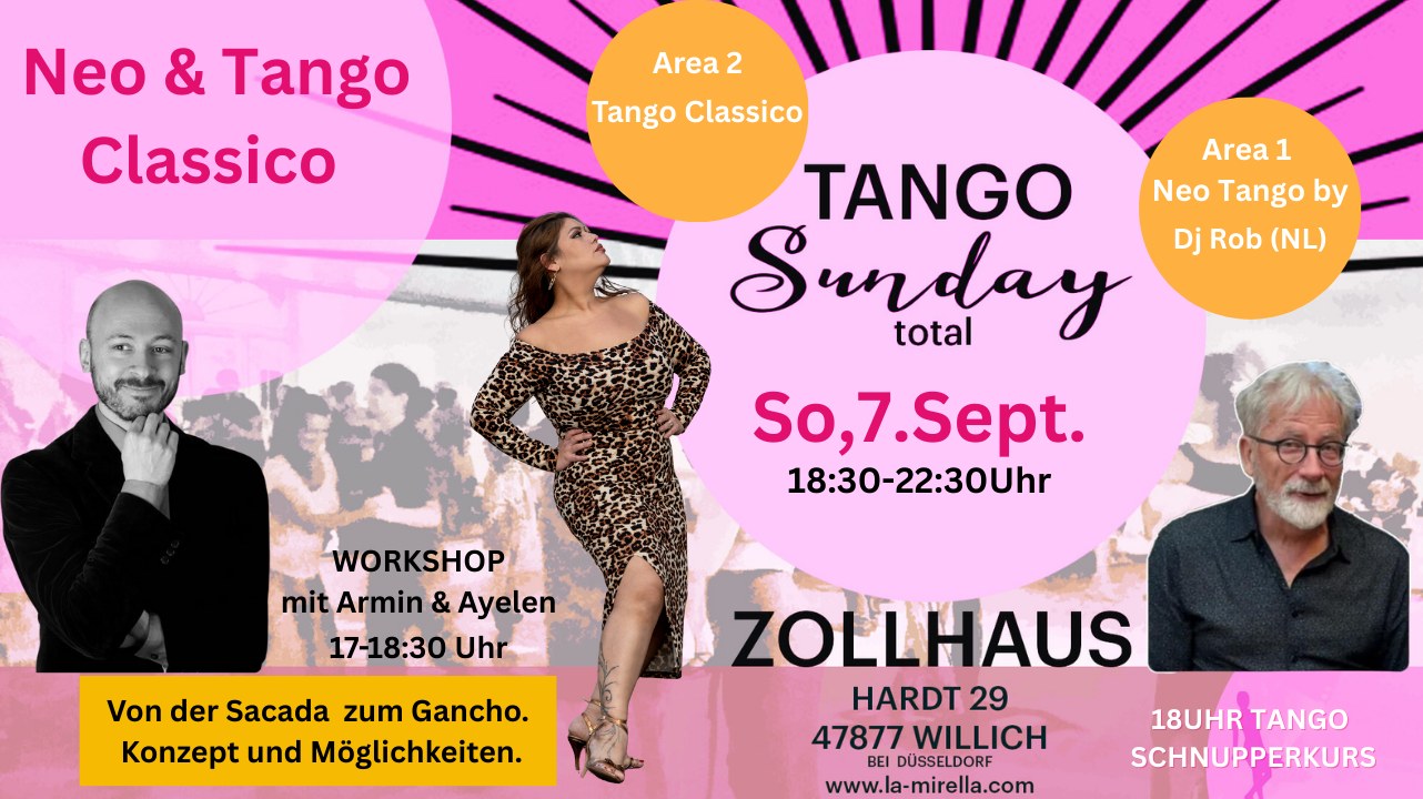 Tango Sunday im Zollhaus Workshop mit Ayelen & Armin