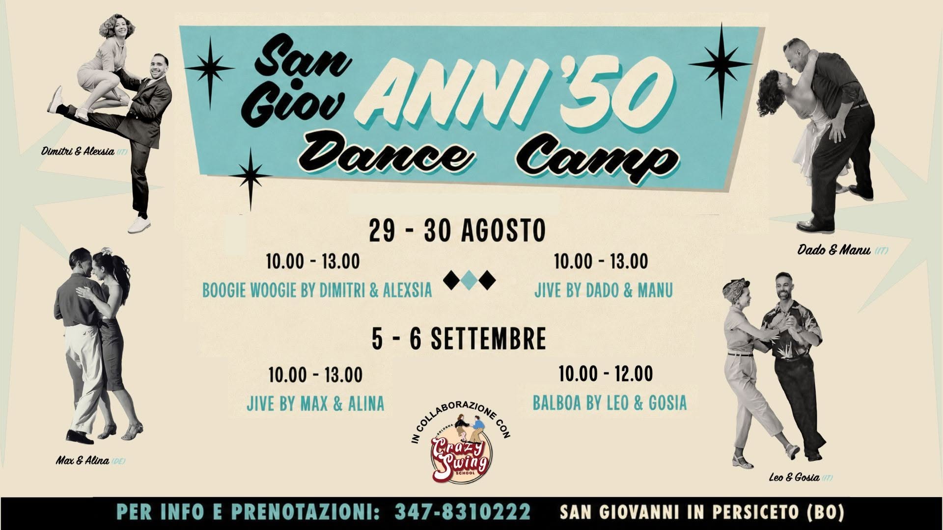 DANCE CAMP - San GiovANNI ‘50