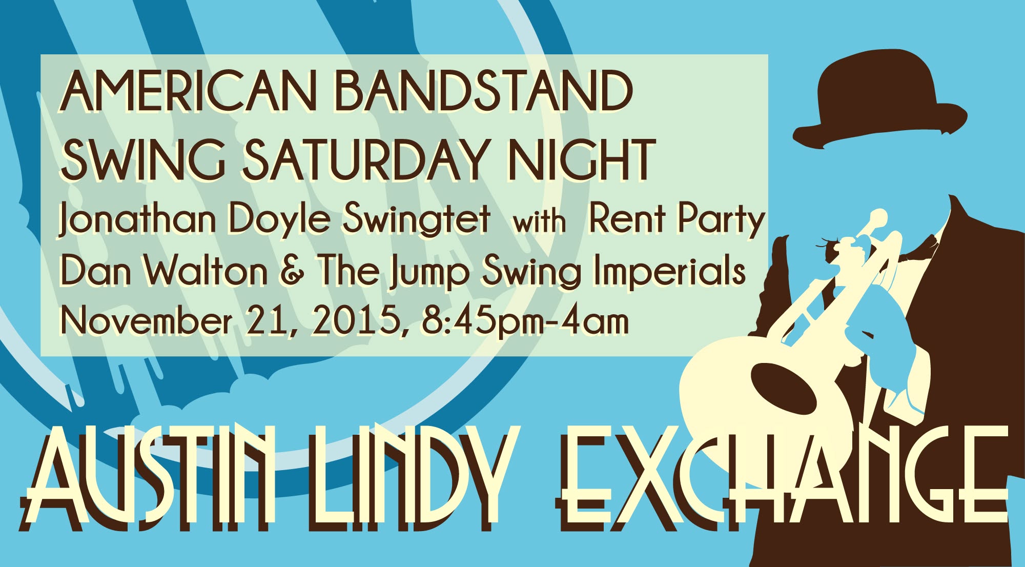 American Bandstand Swing Dance with Jonathan Doyle Swingtet, Rent Party, and Dan Walton and the Jump Swing Imperials!