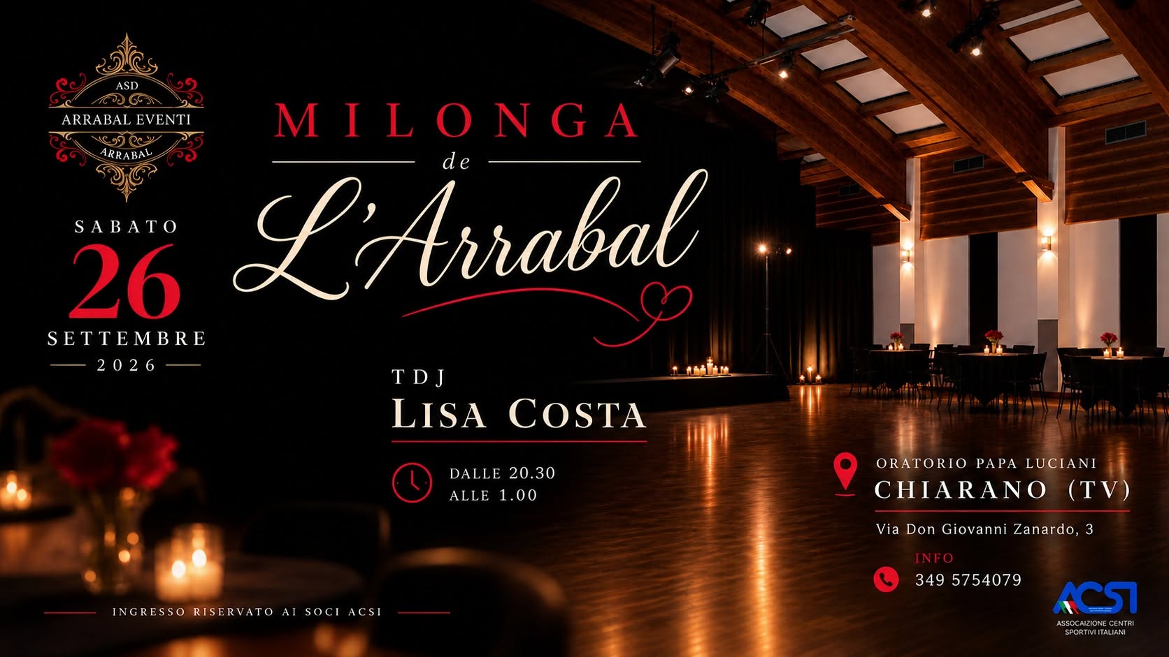 Milonga de l'Arrabal - Tdj Lisa Costa - Esposizione Cristina Marchesan