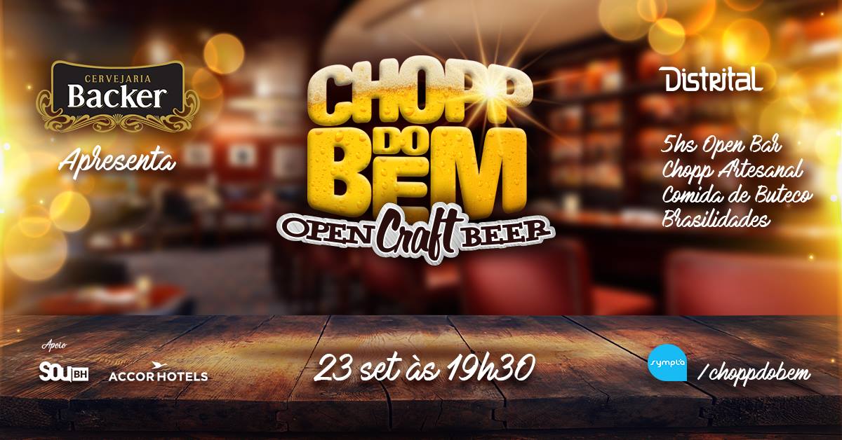 Chopp do Bem no Distrital - 23 De Setembro - 19h30