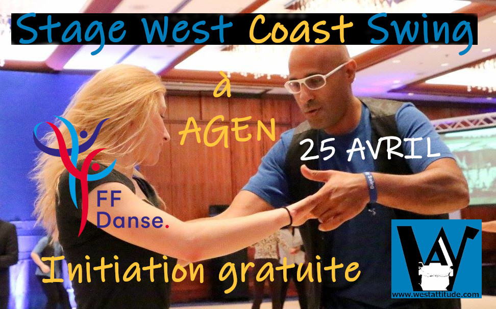 Stage West Coast Swing avec initiation gratuite à Agen