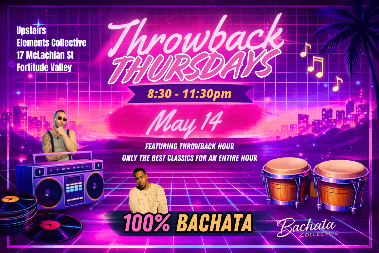 Throwback Thursdays 100% Bachata Party May 14