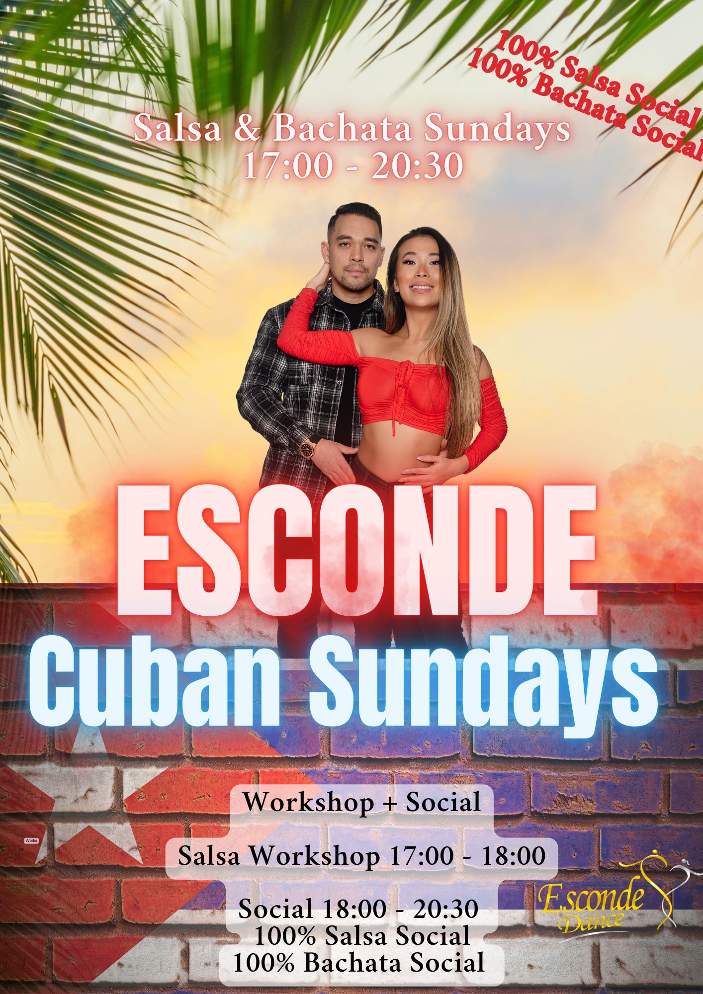 Esconde Cuban Sundays 🇨🇺 - Salsa Social Dance and Workshop ✨️