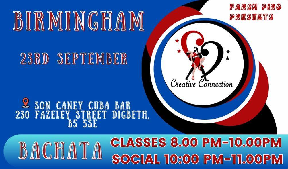 Birmingham Creative Connection , Every Tuesday Bachata Classes & Social