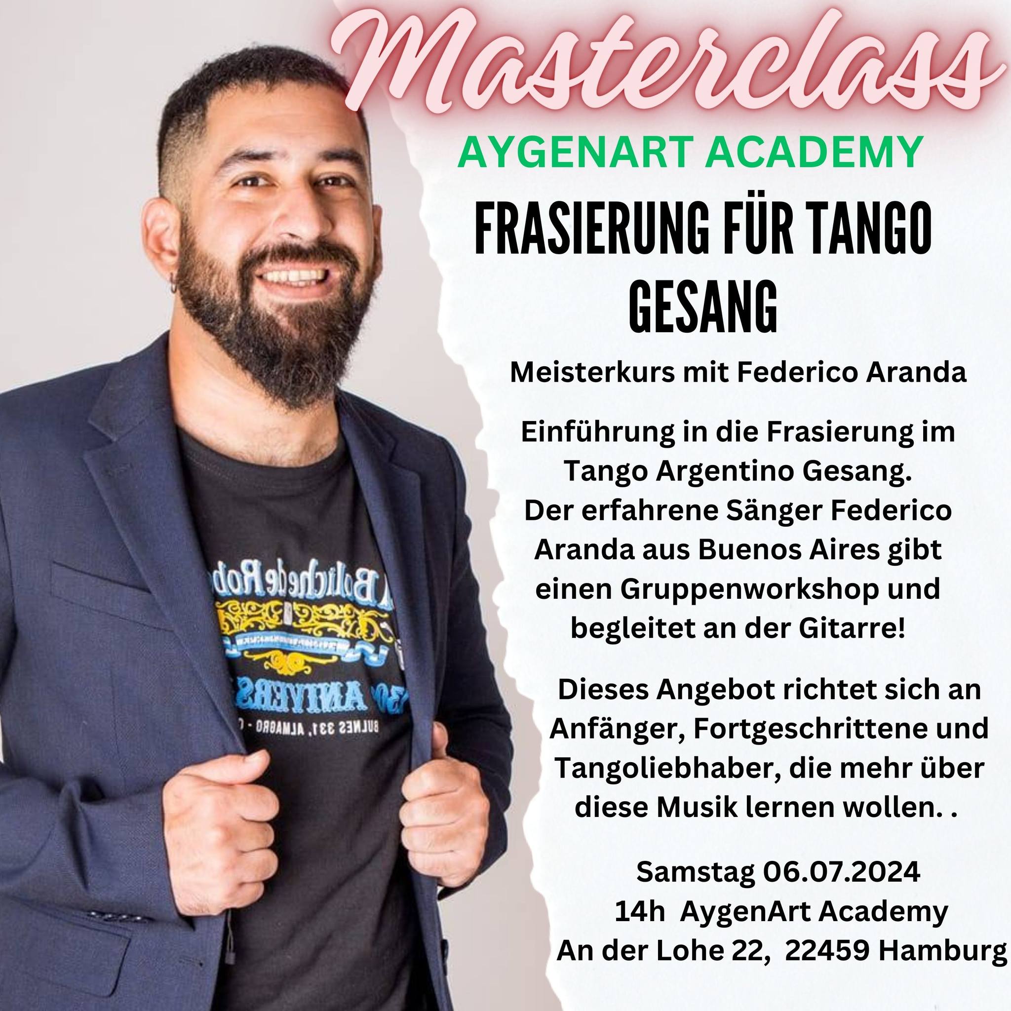FRASEO - Tango Argentino Gesang mit Federico Aranda