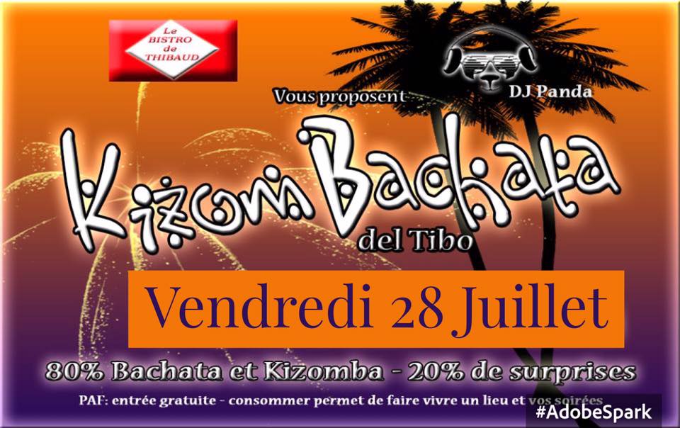 Kizombachata Del Panda au Tibo, vendredi 28 Juillet
