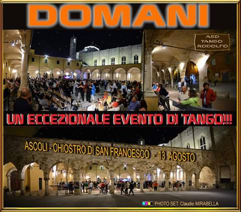 Sab.13 08 - Gran Milonga al Chiostro di San Francesco