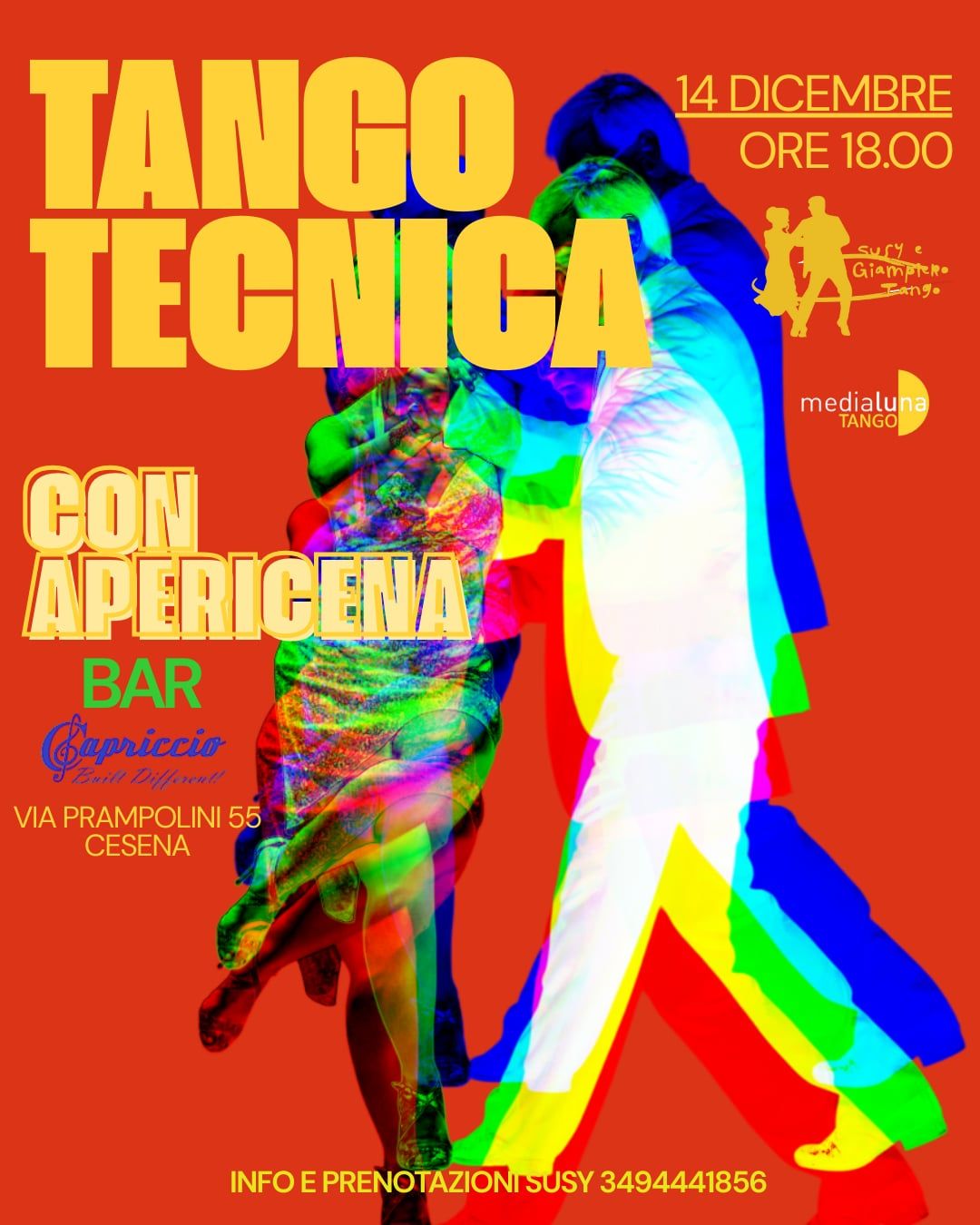 Lezione di Tango Tecnica al Capriccio! Con Apericena - a Cesena
