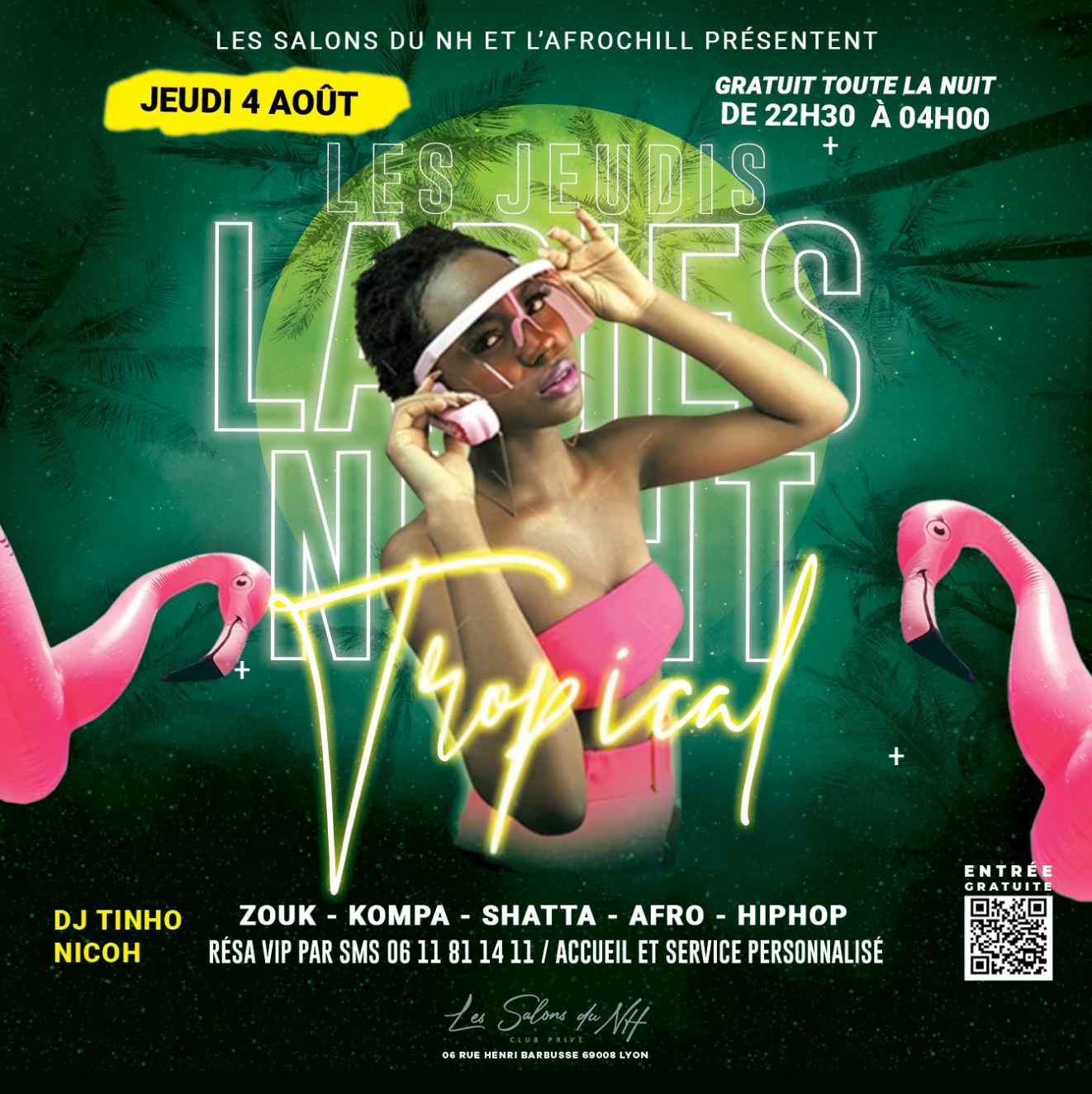 ZOUK LOVE KOMPA : LES JEUDIS LADIES NIGHT SPECIAL TROPICAL