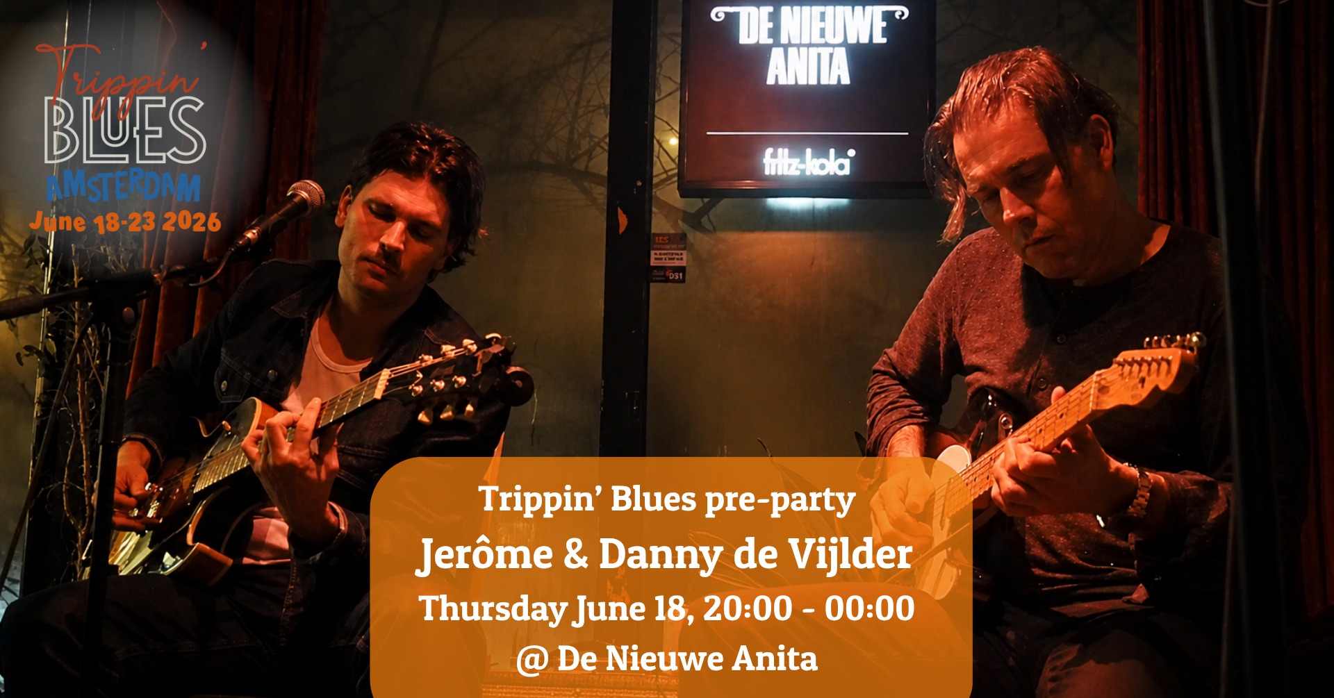 Trippin' Blues pre-party w Jerome & Danny de Vijlder