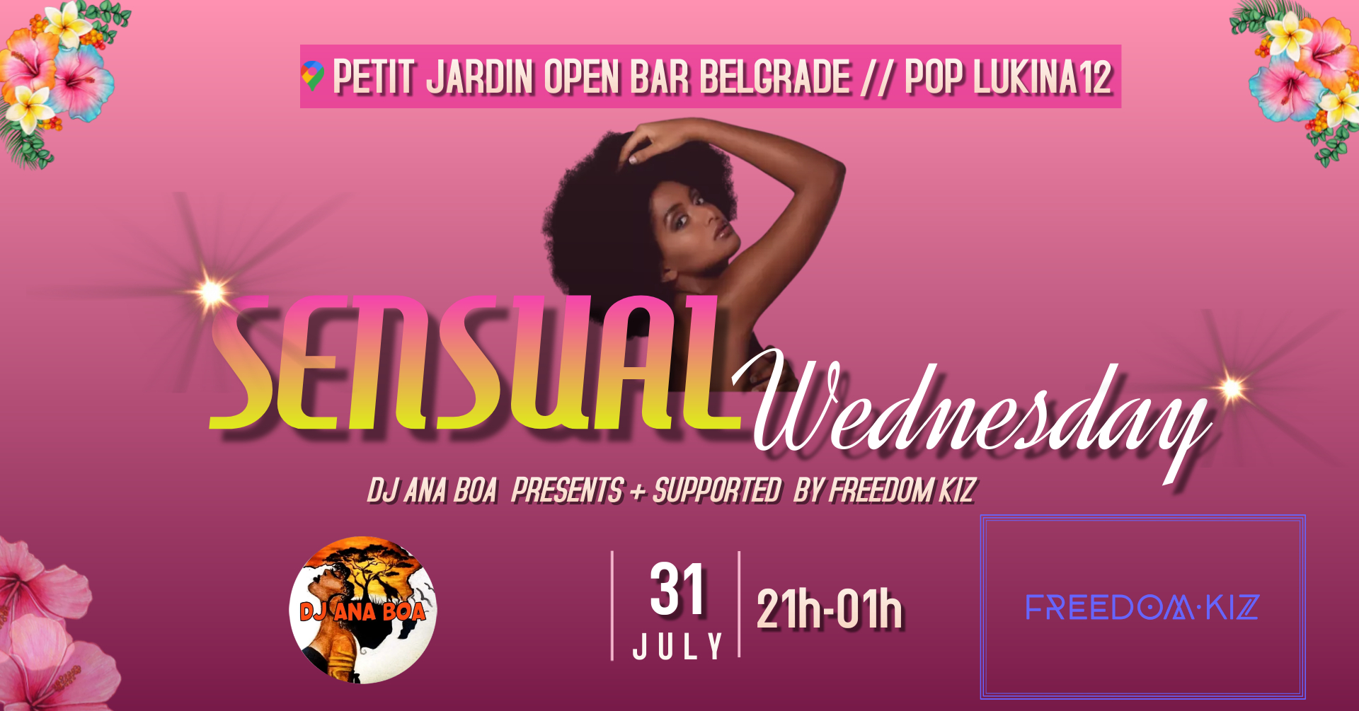 💃 Sensual Wednesday 31.07. Petit Jardin Belgrade outdoor