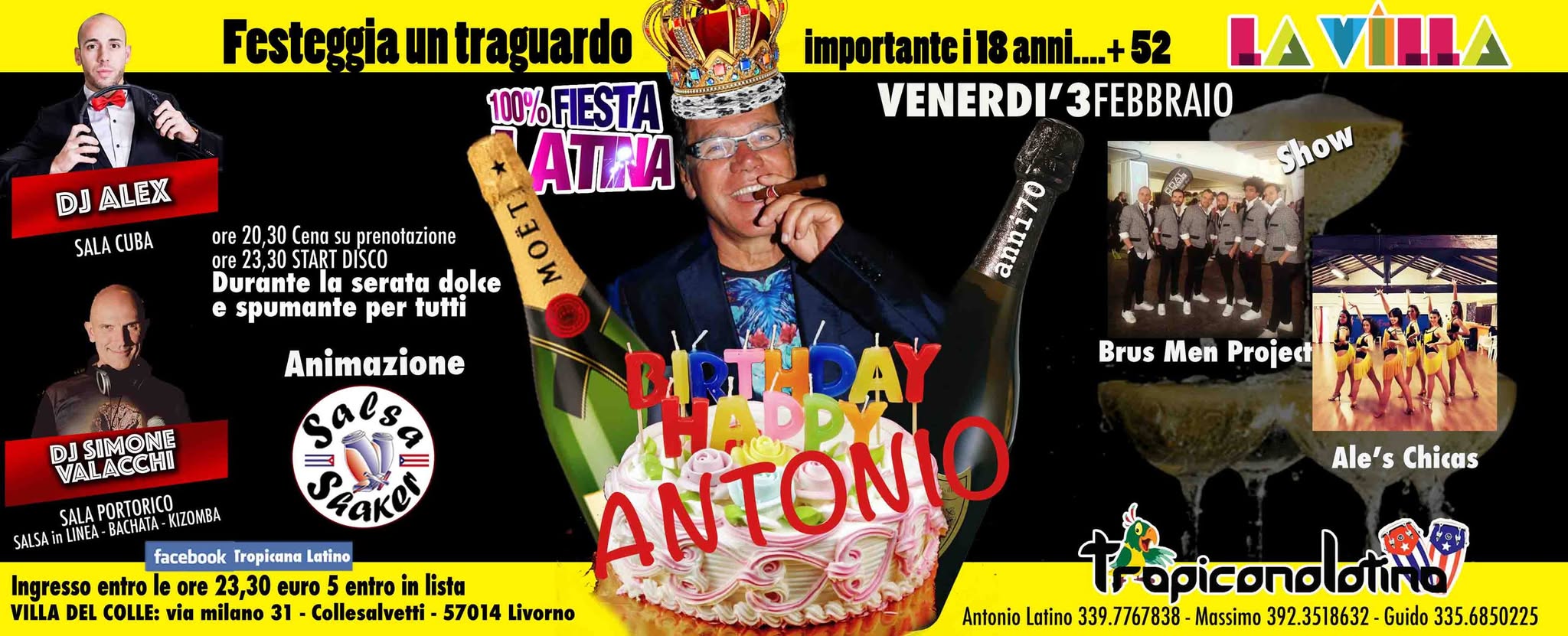 100% Festa Latina il venerdì di Villa del Colle