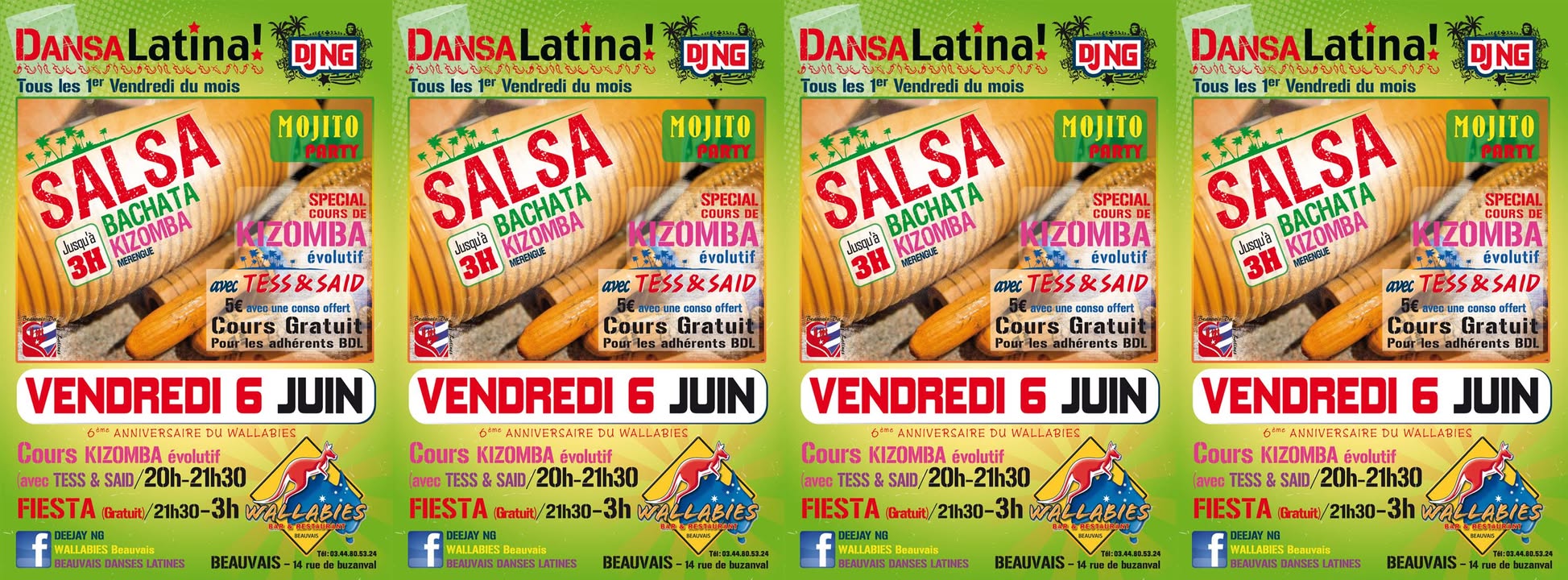 (((>DANSA LATINA!<))) VENDREDI 6 Juin By DJ NG y BDL