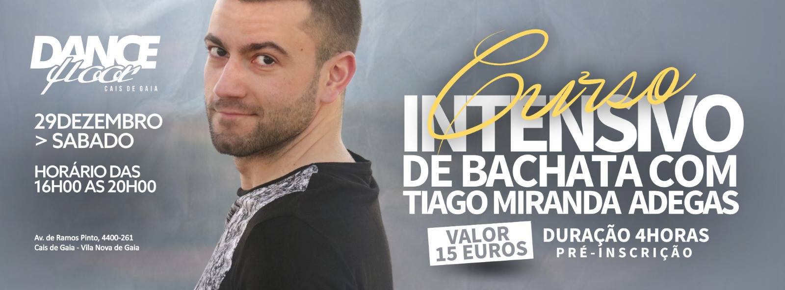 Curso intensivo de bachata com Tiago Miranda Adegas