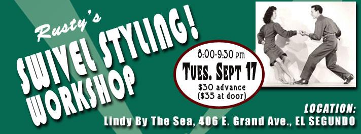 Swivel Styling Workshop, Tuesday 9 17 8:00-9:30pm