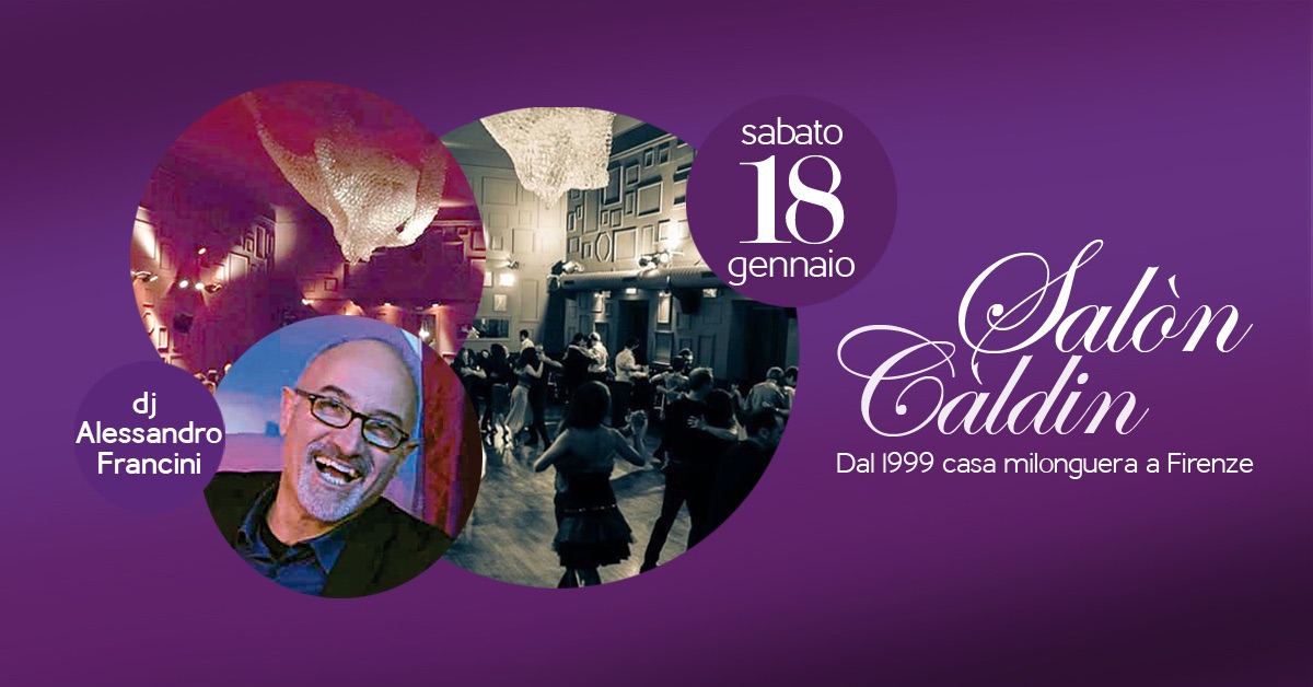 Milonga al Salón Cáldin con Dj A. Fráncini