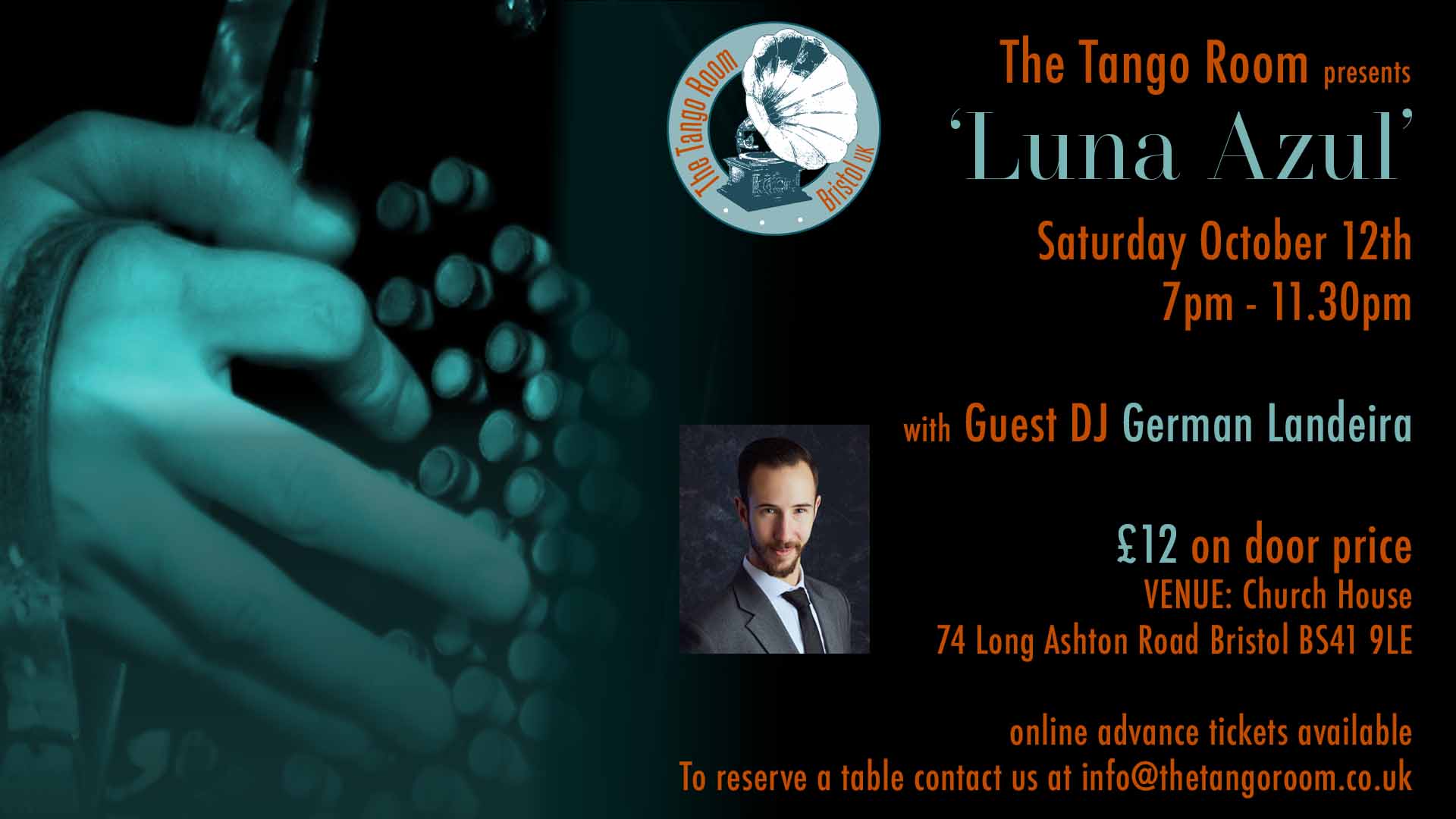 Evening Milonga 12th Oct