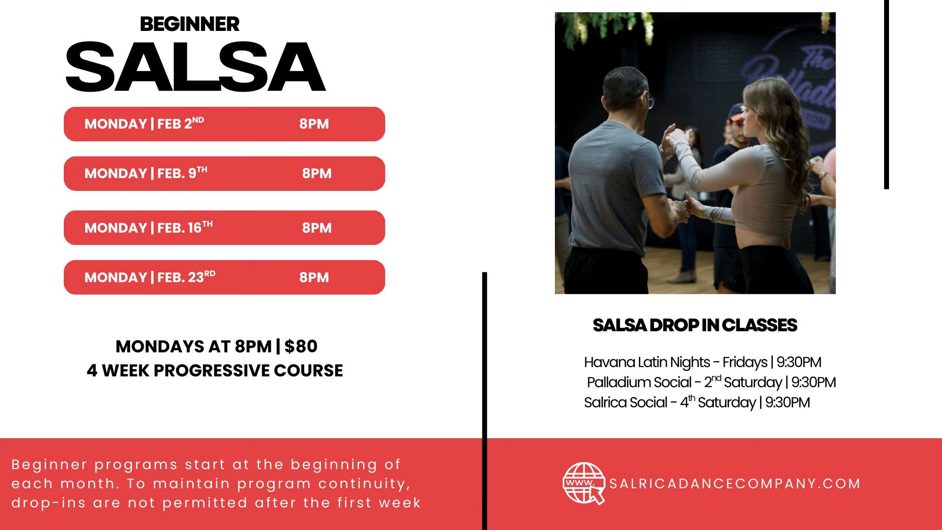 Beginner Salsa Program