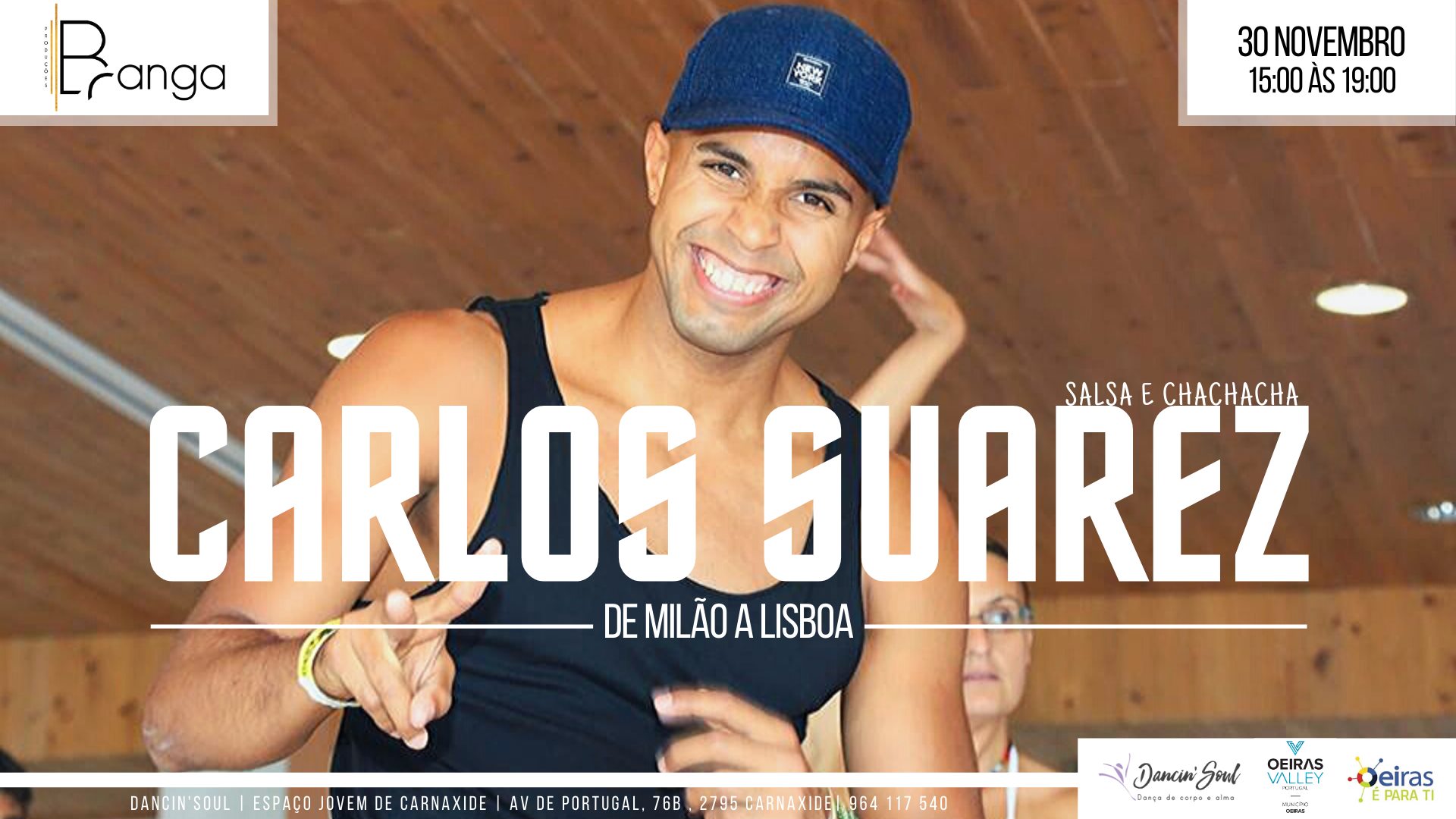 Salsa e Chachacha com Carlos Suarez, de Milão!