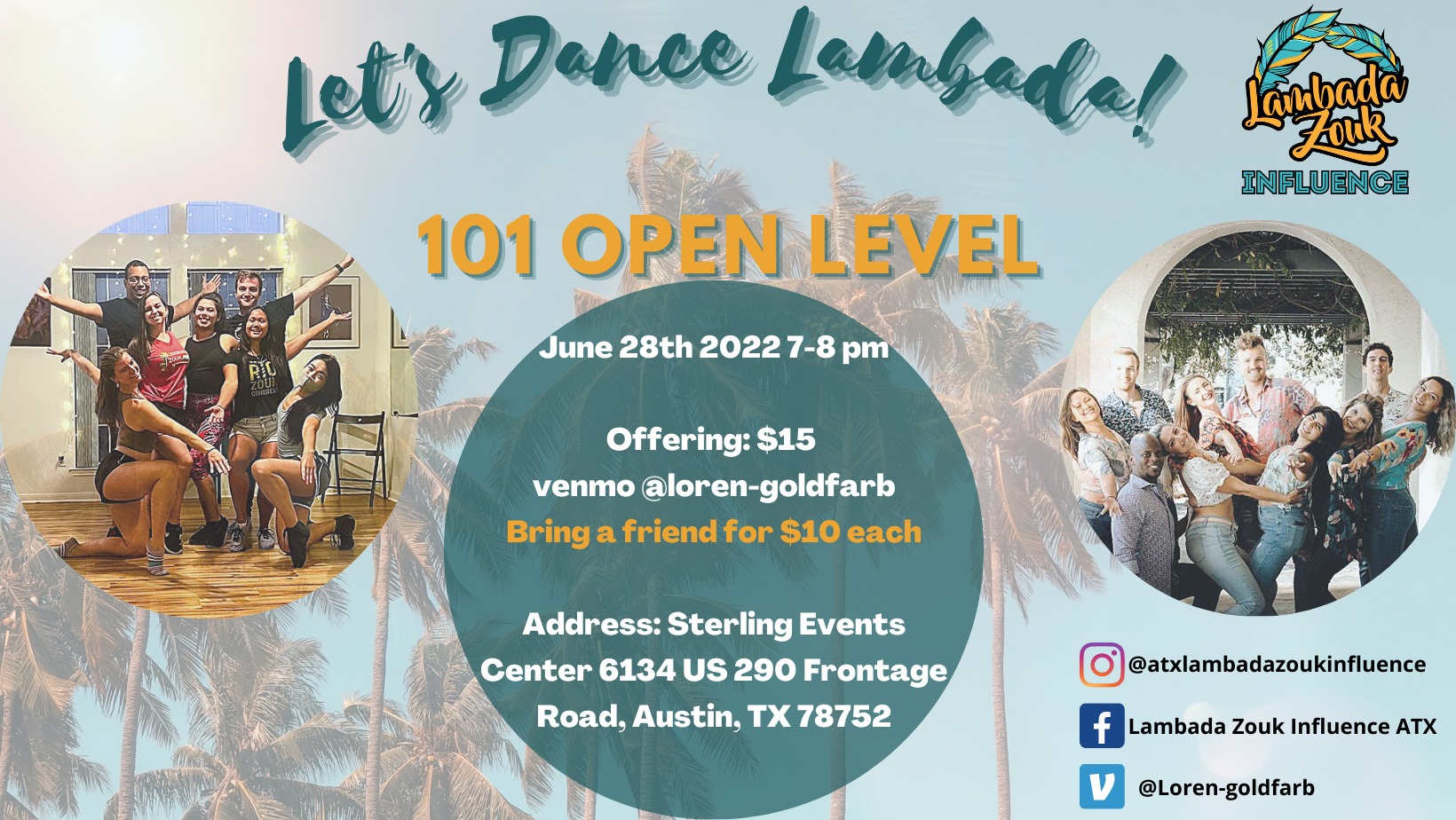 Lambada Dance 101 Open Level Austin ATX