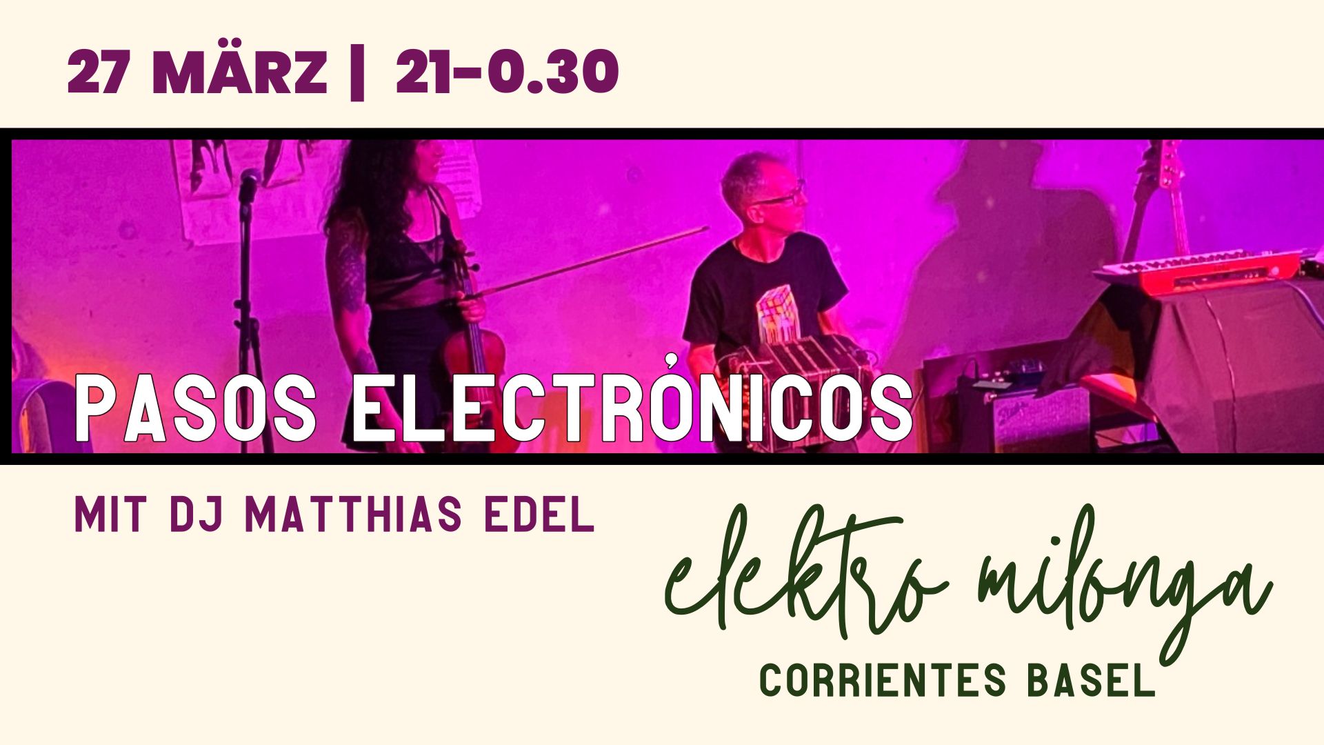 Pasos Electrónicos - Milonga mit Matthias Edel